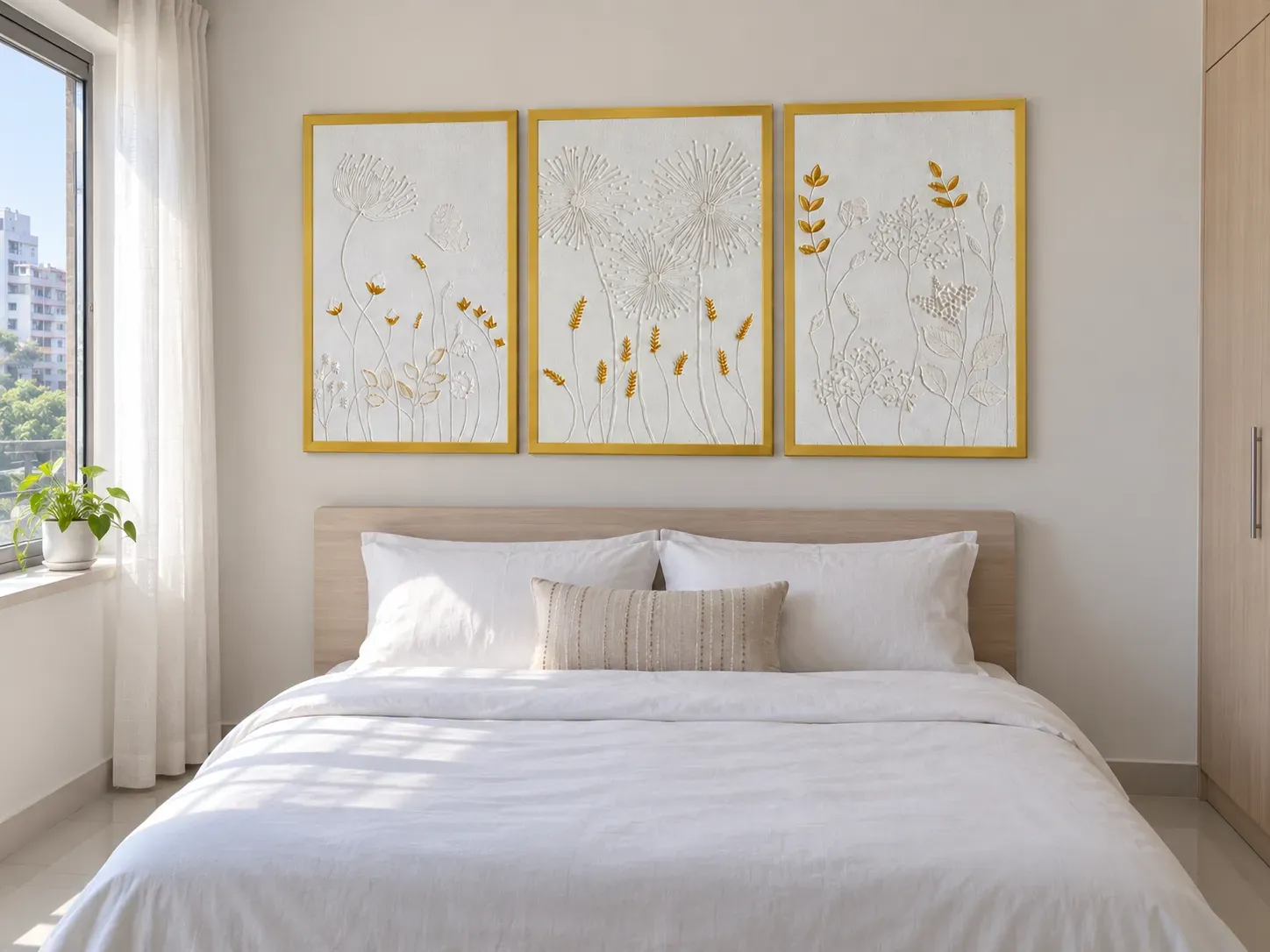 SleekyOne - Swarnalatar Sur (স্বর্ণলতার সুর) - 3-Piece Canvas Set (mockup)