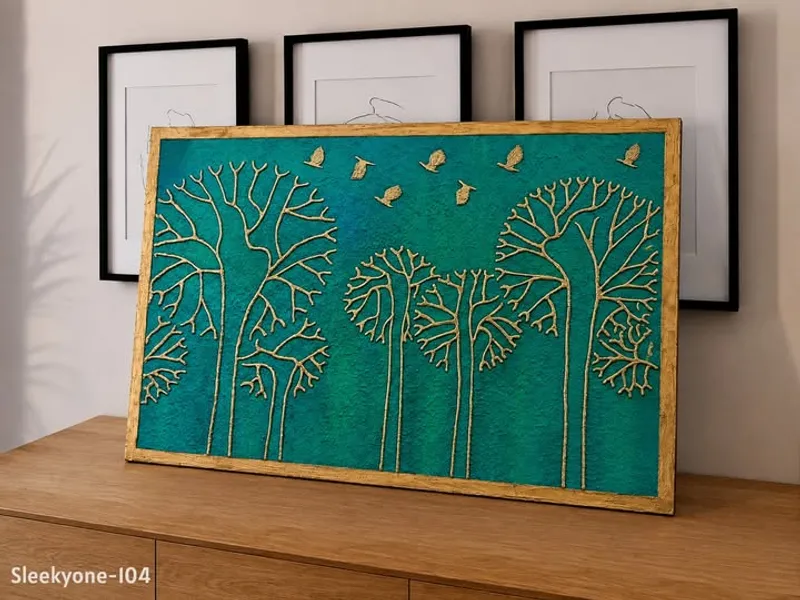 SleekyOne - SleekyOne-104 'Nirjon Bon': Handcrafted Nature-Inspired 3D Wall Art